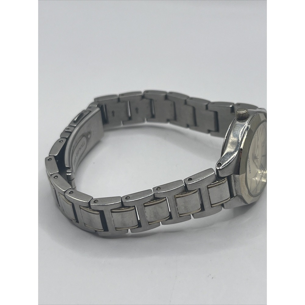 Armitron Women's Quartz Watch Silver Tone Band 75/5605-‎ New Battery - Picture 4 of 5